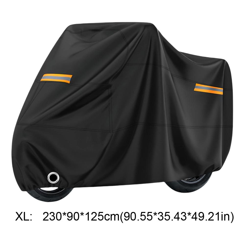 Universal Outdoor Thick 190T Motorcycle Waterproof Cover for All Season Motorbike Dust Rain Sunshade Cover UV Protective Cover