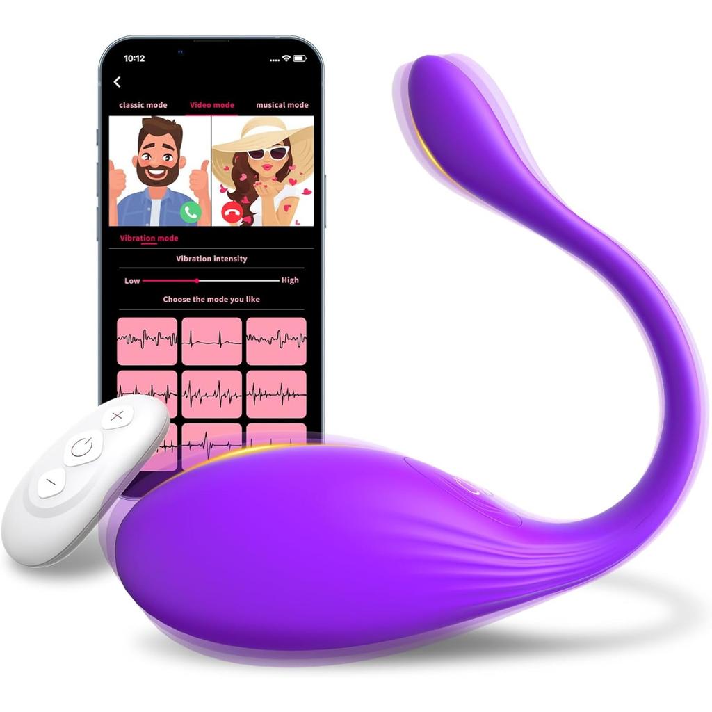 APP Remote Control Vibrator Sex Toys, Wearable Panty Mini G Spot Bullet Egg Vibrators with 10 Vibration Modes Adult Sex Toy for Women or Couples