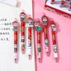 48Pcs Creative Cartoon Christmas Acrylic Patch Press Pen Cute Shape Neutral Pen High-value Gift Pen 0.5mm Black Back To School Season