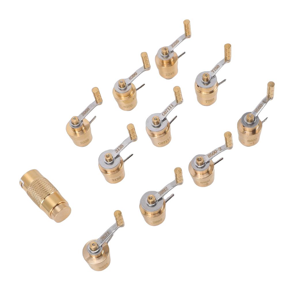 Brass Watch Mainspring Winder Set Watch Crown Winder Tool for Watch Repair Wristwatch Maintenance