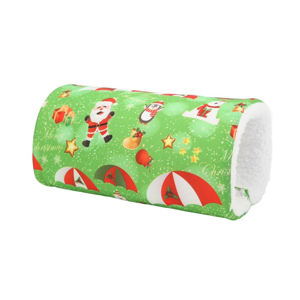 Small Pet Hamster Tunnel Cotton Nest Winter Warmth Channel Cotton Nest for HamsterSingle Channel Green