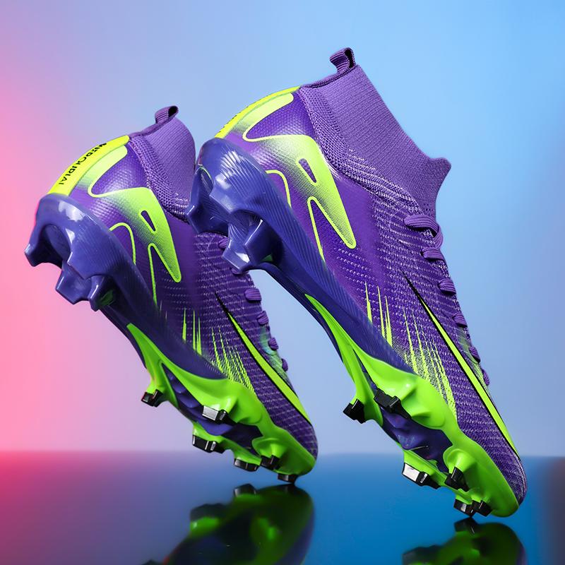 

2025 Новые профессиональные бутсы с высоким верхом для мужчин, Tf, Сломанные шипы, Короткие шипы, Тренировки на искусственной траве, Дышащие, Анти 39