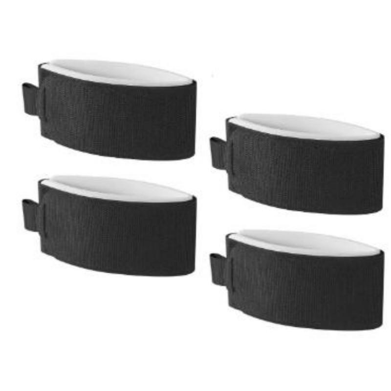 

4pcs Adjustable Ski Strap Fastener EVA Protective Pad Ski Storage Accessory 4pcs/pack чорний