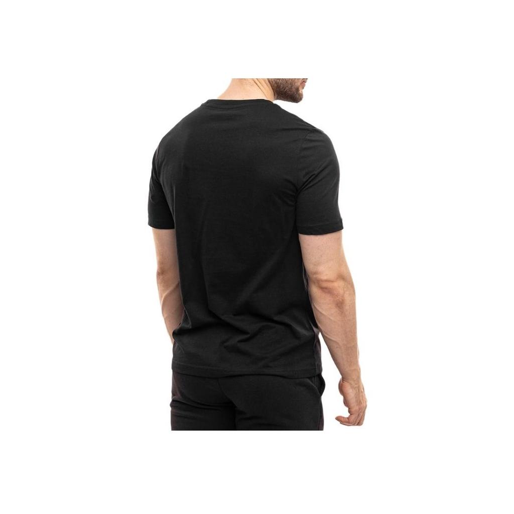 Puma Logo Round Neck Letter Short Sleeve T-Shirt Men Tops Black 682534-01