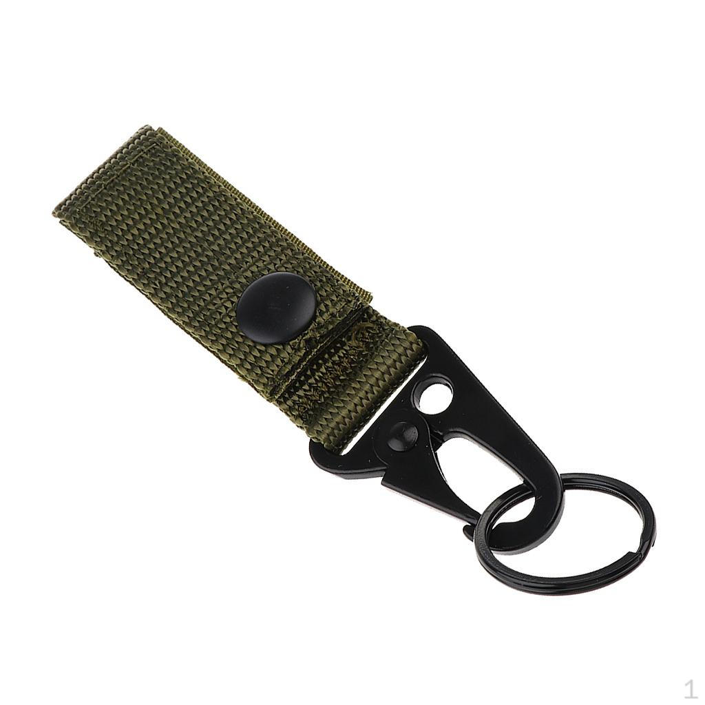 

Belt Carabiner Key Hook Webbing Buckle Clip Gear Outdoor Sports Training Accessories 11.5 x 2.5cm_3