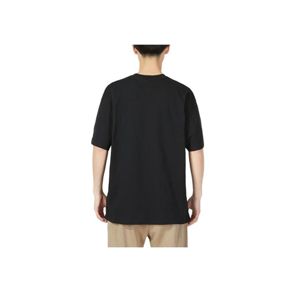Nike Solid Color Logo Trendy Breathable Pattern Round Neck Pullover Short Sleeve Drop Shoulder T-Shirt Men Tops Black FB9804-010
