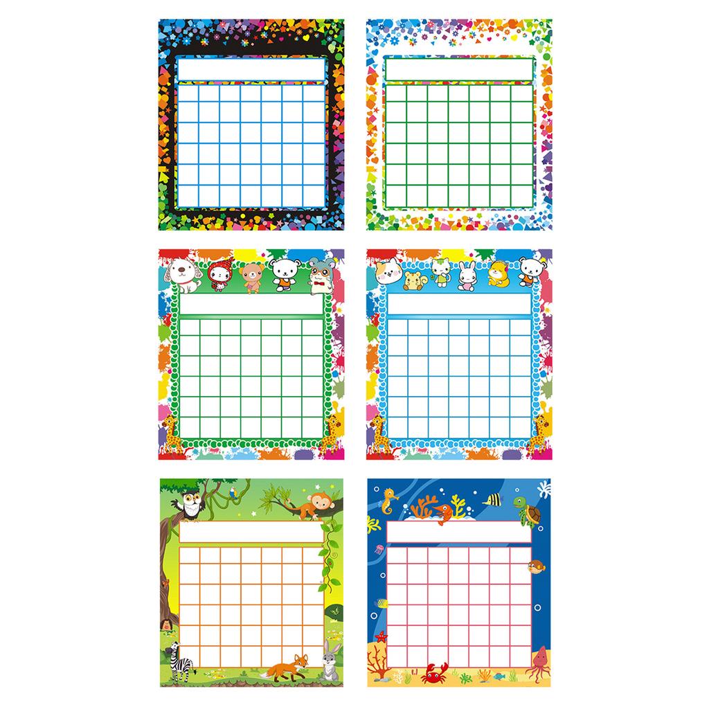 50 Pieces Classroom Incentive Chart Animal Designs Positive Behavior Reward Board for Classroom Student Teacher Family