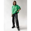 Women Round Neck Loose Knit Sweater, Autumn Winter Casual Soft Pullover Jumper for Ladies