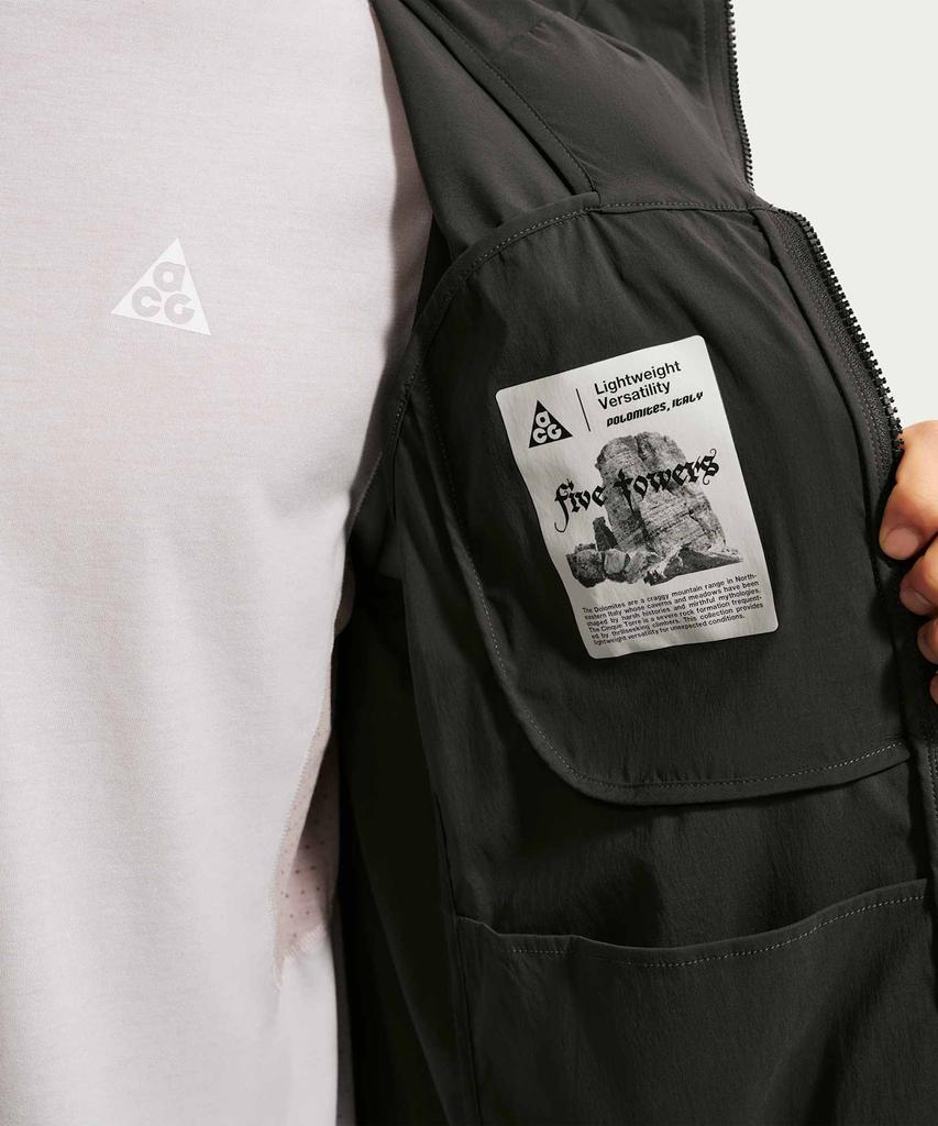 Nike Acg Five Towers Uv Protection Jacket M - Anthracite:Summit White / If0960-010