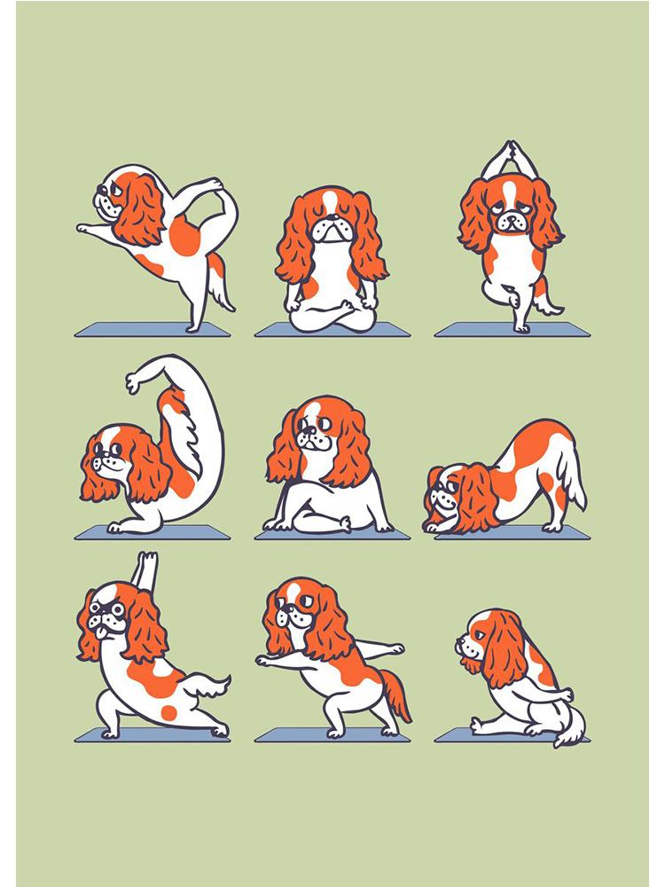 Modern Funny Cute Bulldog Cat Panda Yoga Gesture Poster And Print Canvas Painting Animal Nordic Wall Art Nursery Kidroom Decor