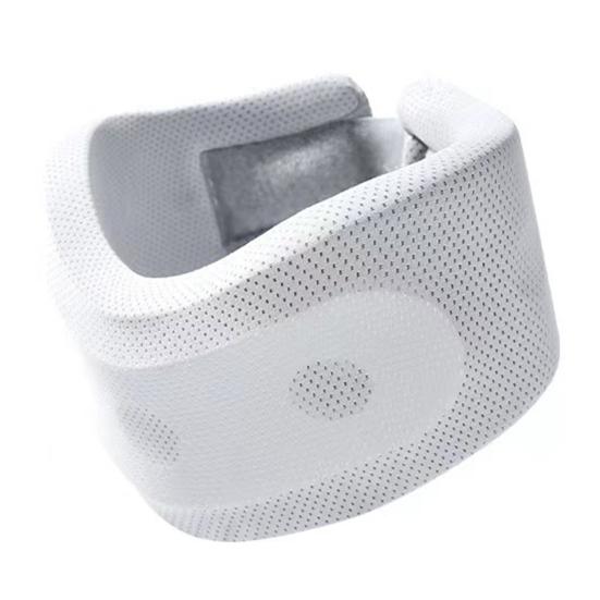 

Neck Brace Memory Foam Travel Pillow Portable Posture Corrector Anti-Snoring Support Breathable Cervical Collar for Pain Relief L серый