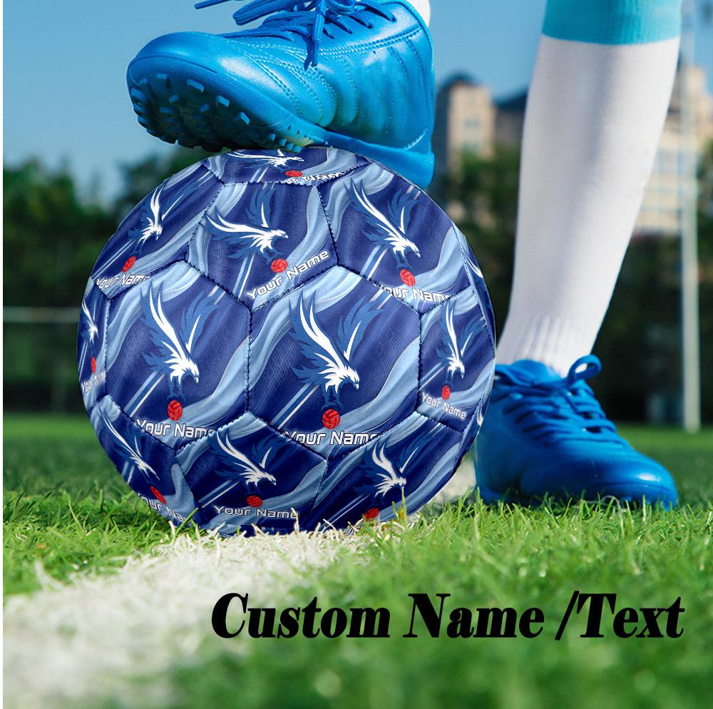 Size 5 Football Custom Name Text, Outdoor Training Soccer BallCrystal Palace