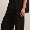 Less 2025 Autumn Silk Blend Straight Loose Long Pants