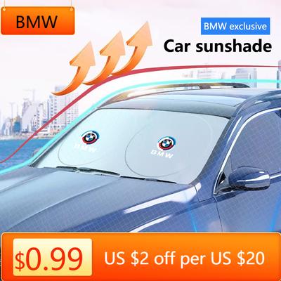 KXMHU1 Car Sticker Car Windshield Sun Shade Visor UV Protection Shield For Performance M3 M4 M5 F25 F26 F15 F16 E90 E91 E92 E60 E84