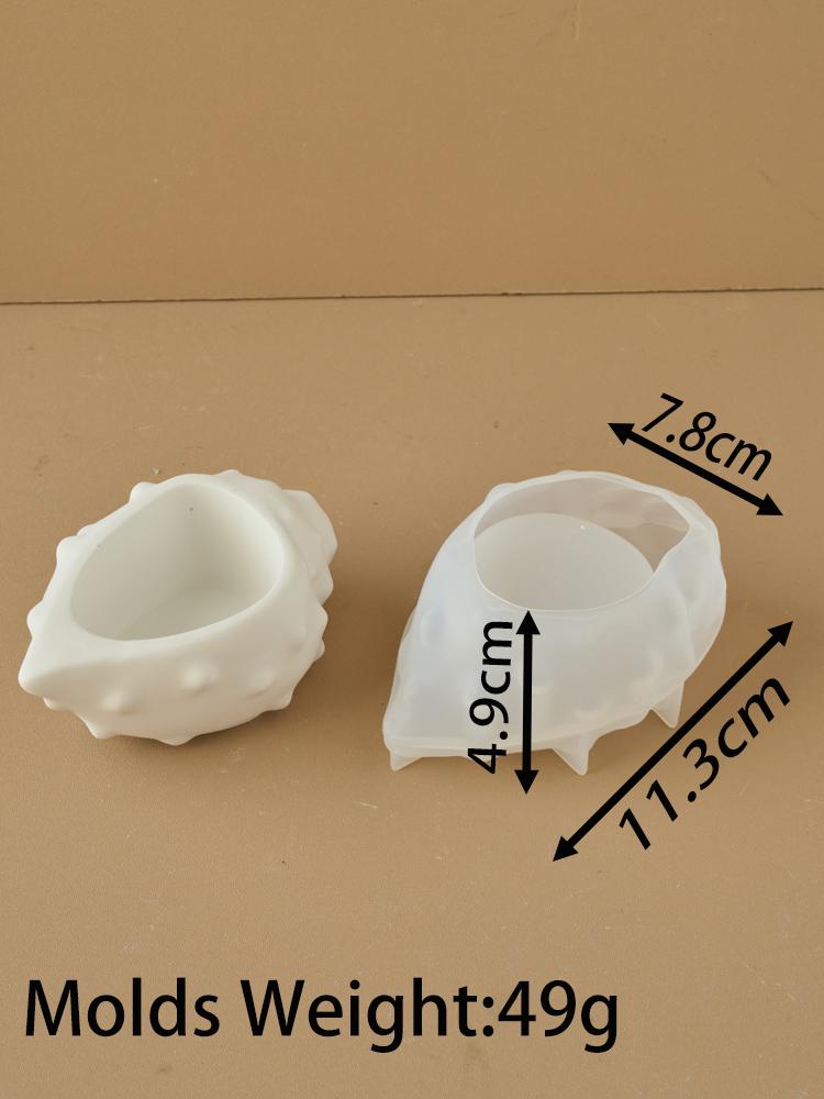 Conch Candle Jar Silicone Mold DIY Succulent Flower Pot Gypsum Cement Molds Jewelry Storage Box Resin Crafts Making Home Decor