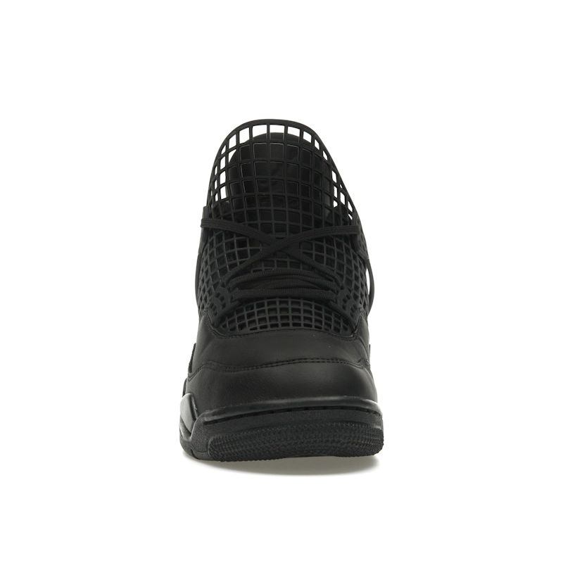 Air Jordan 4 Retro Net - Black Women Sneakers Metallic-Silver FN7251-001