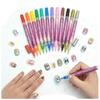 Nail Pen Resin Dot Drawing Quick Excellent Color Nail Art Nail Tip Easy for Nail Painting Pen Set A 12-Color Set, Pens, Tool, Drying, Payoff, Pens,