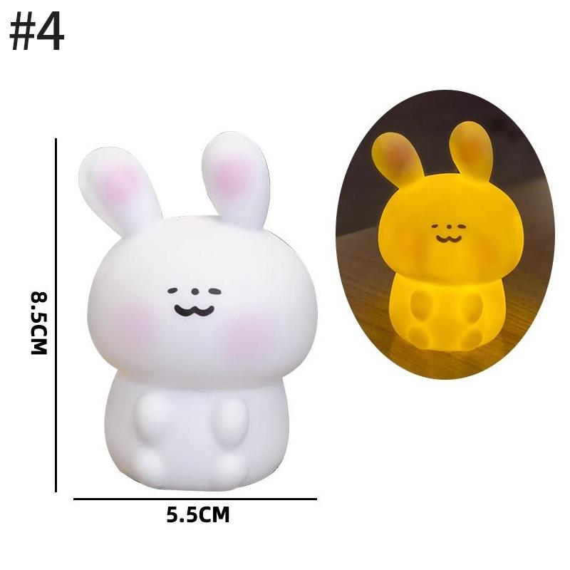Easter Gifts Cute Bunny Lamp Rabbit Festival Light Ornament Lovely Bunny Lamp Desk Decorations Cartoon Animal Sleeping Light