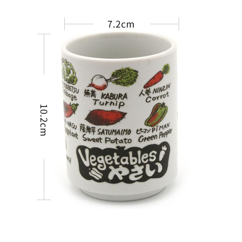 Japanese Style Ceramic Mugs 300ml Tea Wine Sushi Sake Cup Restaurant Decor Water Cup Coffee Mug Tea Cup Asian Culture Gift
