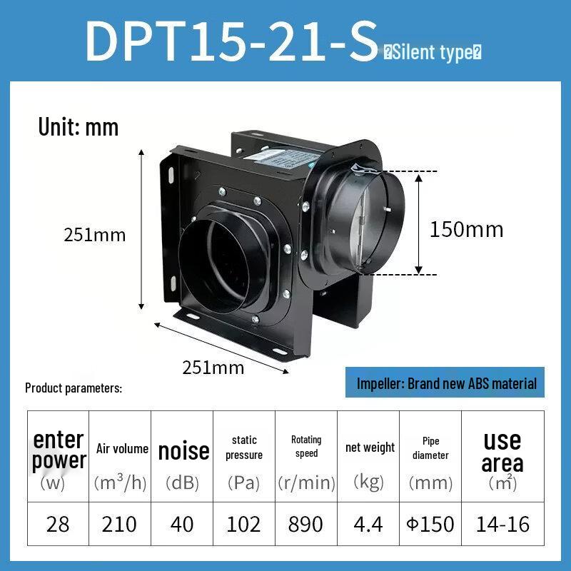 

Silent Split-Type Centrifugal Duct Exhaust Fan