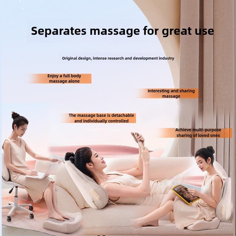 Waist And Hip Massage Cushion Electric Relax Back Cervical Massager Buttocks Leg Heating Kneading Body Lumbar Pillow Instrument