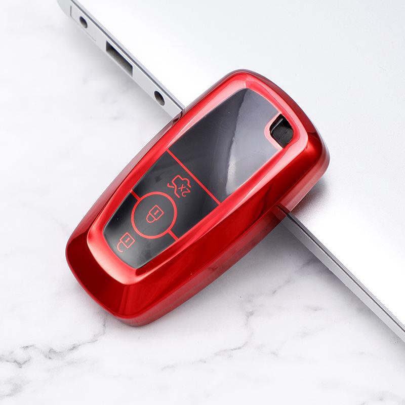 Vysoce kvalitní kryt pouzdra na klíče z TPU se 3 tlačítky pro Ford Edge Fusion Mustang Explorer F150 F250 F350 Ecosport Protector Příslušenství