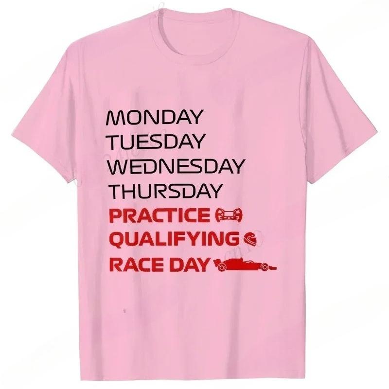 Race Week TShirt for Men Women Clothing Practice Qualifying Race Day Design Tshirts Casual Men Clothing Racing Fan Gift