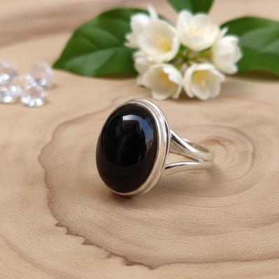 Black Onyx Ring, 925 Sterling Solid Silver, Handmade Jewelry, Boho Ring, Womens Ring, Gift for Her, Engagement Ring, Onyx Jewelry