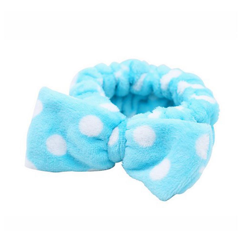Women Lovely Striped Soft Shower Facial Mask Hair Band Wrap Headband Spa Make Up