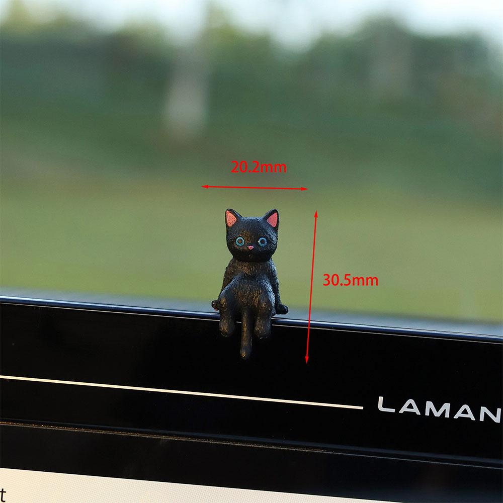Cat Cartoon Dashboard Decorations Cute Animal Display Screen Charm Portable Ornaments For Vehicles Office Keyboard Table Statue