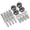 4pcs/set Car USA Italy Germany British Flag Metal Screws License Plate Bolts Auto Universal Car Accessories For VW BMW