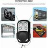 Copy Remote Control Clone Metal Remote Control 4 Buttons Key Fob Fax with Cover Protector, 433Mhz