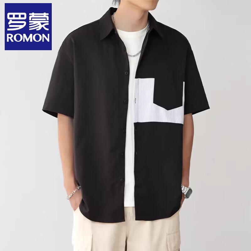 Luo Meng Men s Relaxed Fit Cool Short Sleeve Shirt 4XL