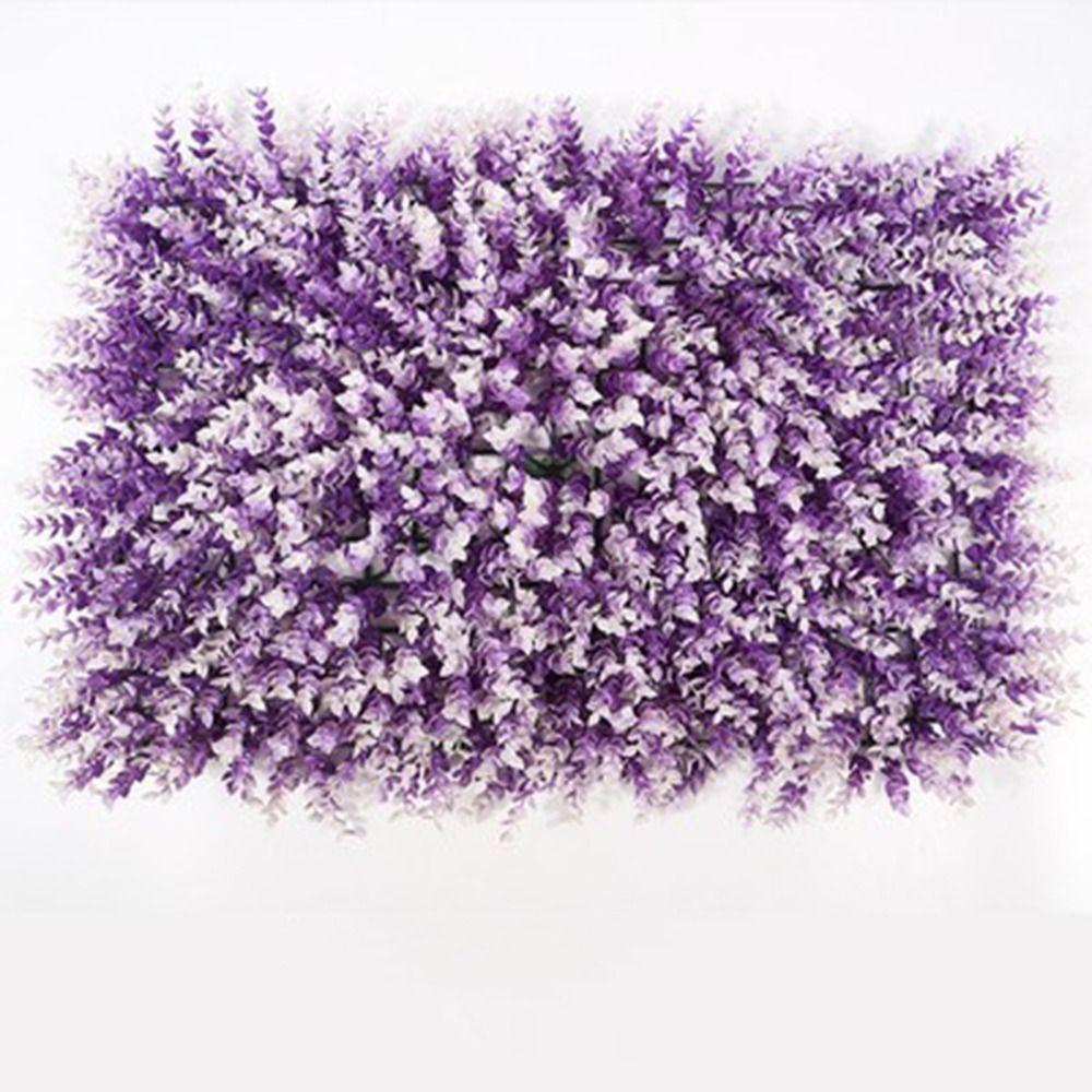 Plastic Lawn Artificial Plant Wall Panel UV Resistant Fake Lawn Carpet  Party Decor
