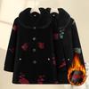 Mink Fleece Jacket, Winter Woolen Coat, Fleece Warm Old Lady Cotton-padded Coat