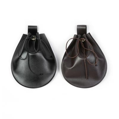 Mittelalterliche Kunstleder Gürteltasche, Tragbare Retro Renaissance Gürteltasche Münztasche Würfeltasche für LARP, Halloween Cosplay