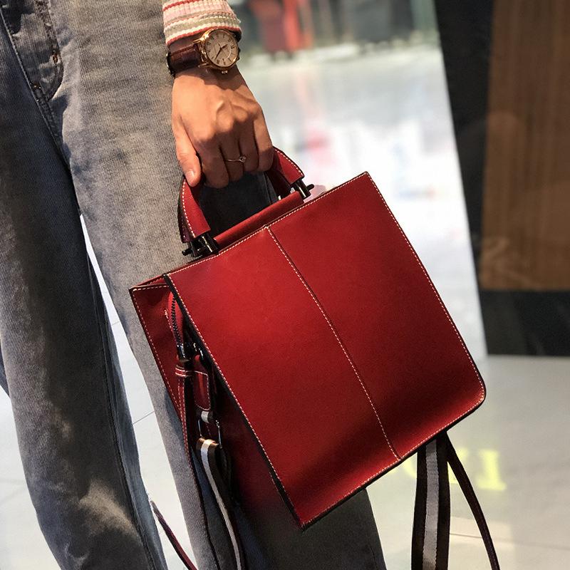Genuine Leather Tote Bag for Women Large Capacity Oil Wax Cowhide Shoulder Handbag Vintage Commuter Work Purse with Zipper Closure