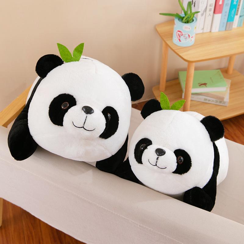Bamboo Leaf Panda Plush Toy - Large Cute Pillow & Bed Backrest Birthday Gift Doll