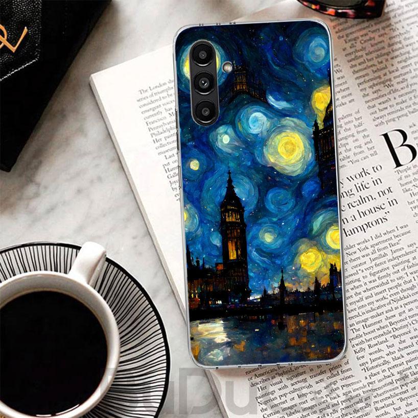 Starry Night Van Gogh Art Phone Case For Samsung A17 A16 A26 A36 A56 A15 A14 A13 A55 A54 A53 A35 A34 A33 A25 A24 A23 A05S A04S A