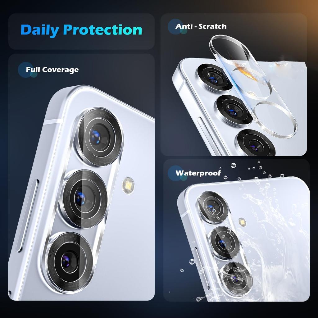 For Samsung Galaxy S25 One-Piece Phone Lens Film Clear Tempered Glass Lens Protector