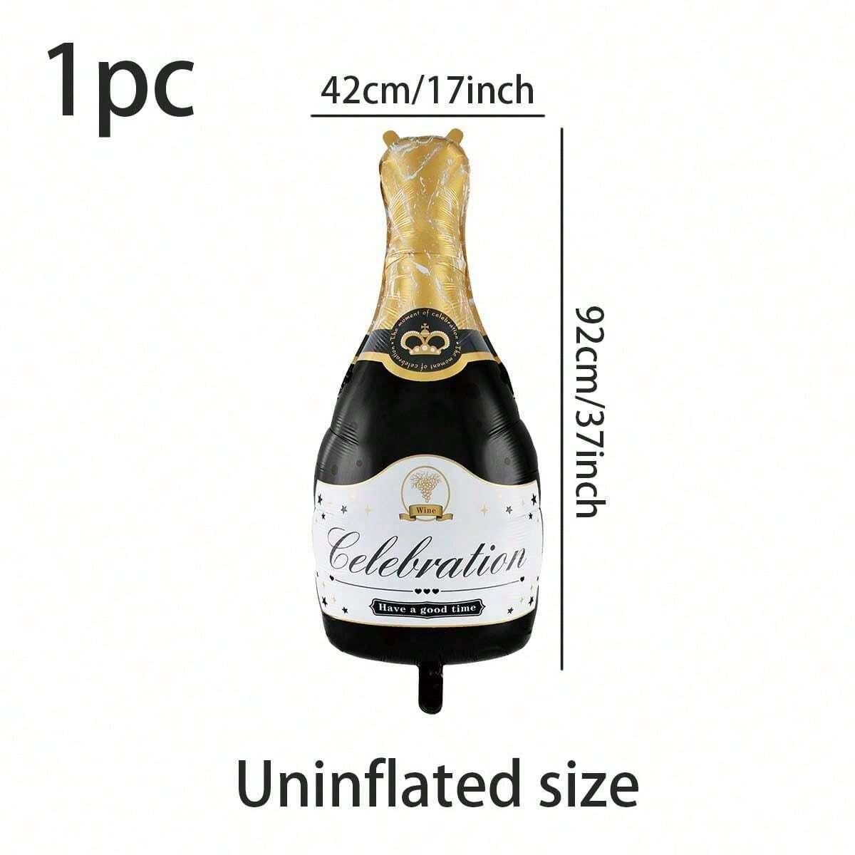 

1 шт., алюминиевый пленочный шар цвета шампанского, большой, для дня рождения, свадьбы, украшения для свадьбы, бокала для вина, алюминиевый шар из фольги 17x37inch