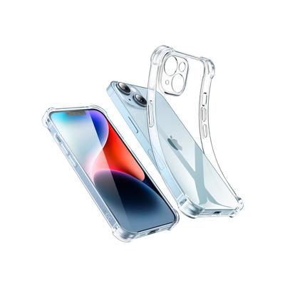 Gel Case for iPhone 14 Plus with Reinforced Corners Protective Case Transparent