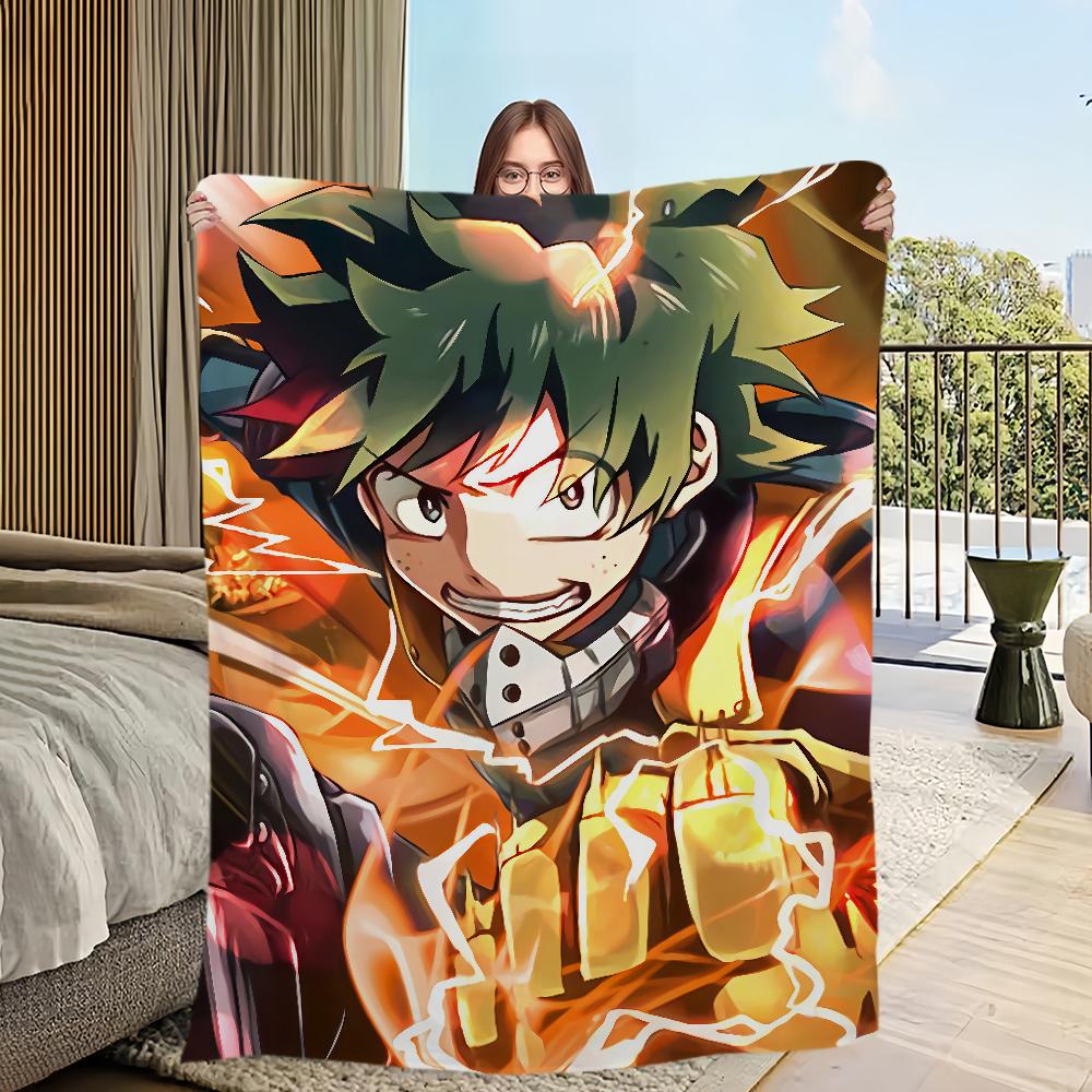 Flanela mój komfort miękki pluszowy koc na sofę salon a-akademia biuro h-bohater łóżko anime podróż prezent jednostronny nadruk