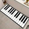 Kreativer Klavier Langstreifen Teppich Rutschfeste Eingangsfußmatte Korridor Balkon Küchenteppich Heimdekoration