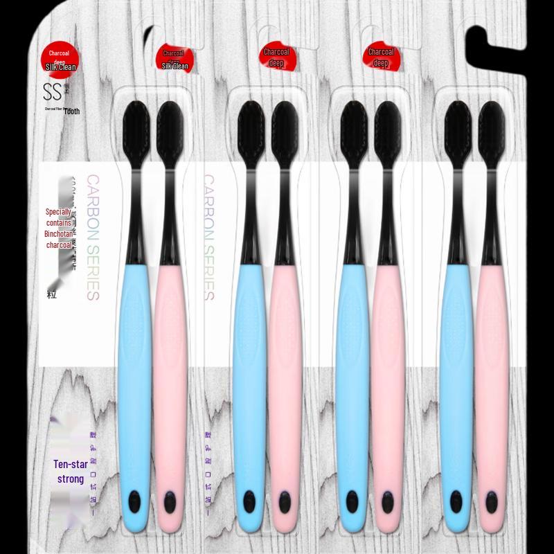 

Shuke ZHS-TS08 Charcoal Silk Soft Bristle Toothbrush (8-Pack)