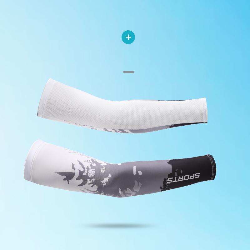 Custom Outdoor Compression Ice Silk Long Gloves Summer Sun Protective Arm Sleeve