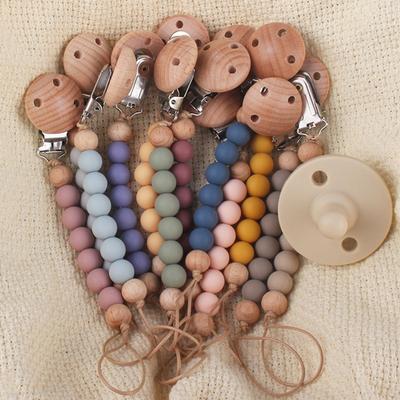 Beautiful Food Grade Portable Baby Pacifier Clip Infant Soother Dummy Holder Chain Supplies