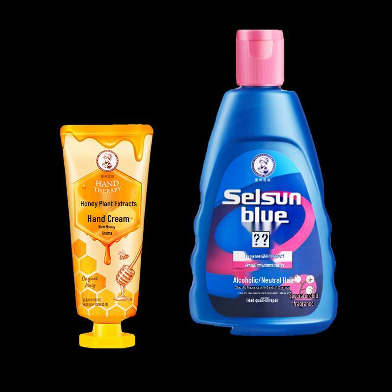 Mentholatum Honey Plant Hand Cream & Anti-Dandruff Shampoo Set