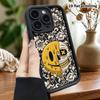 Phone Case: 2D Flat Design Suitable for iPhone 18, 17, 16, 15, 14, 13 Pro Protective Case, Unisex, Smiling Skull, Christmas and Halloween Gift