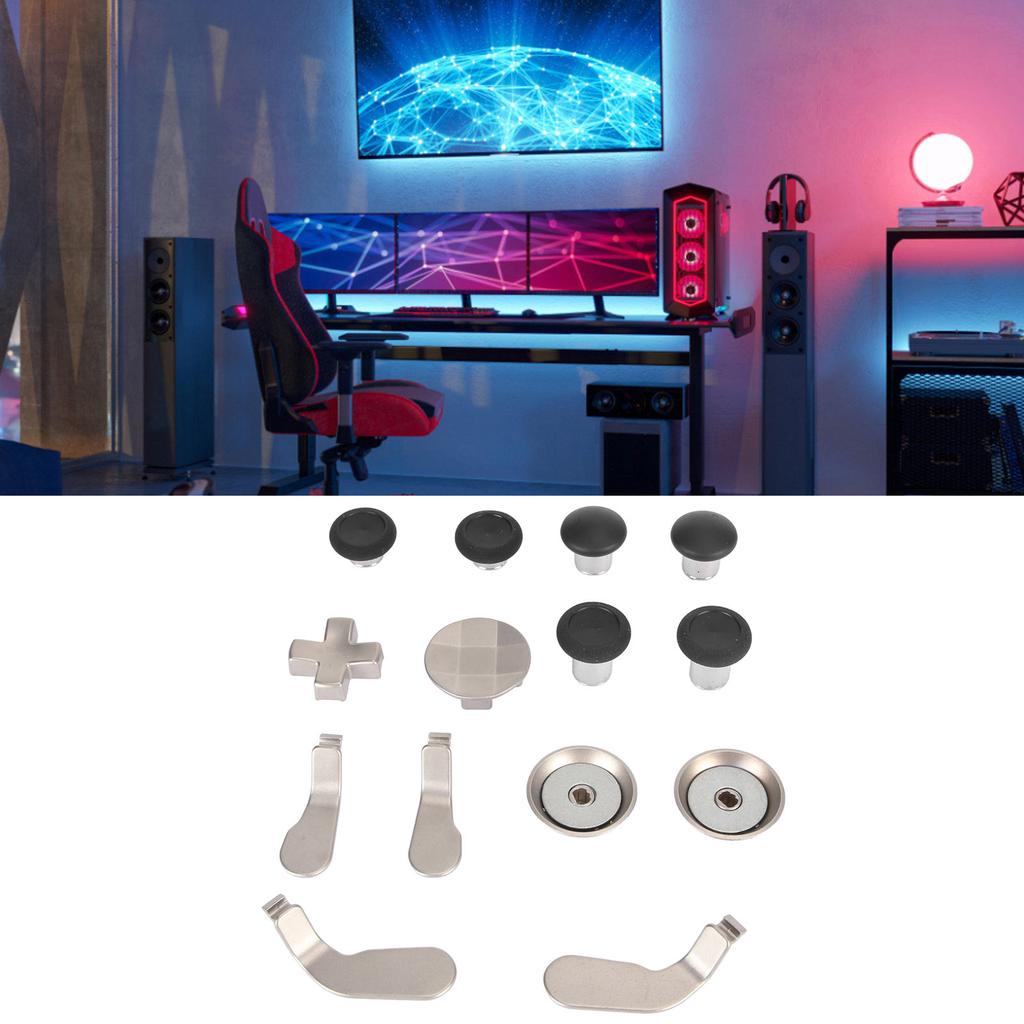 14 In 1 Controller Replacement Thumbsticks Metal Swap Magnetic Joysticks for Xbox One Elite Series 1